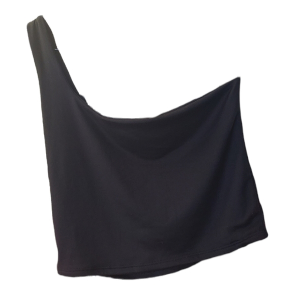 NEW. MOOD Brand. One shoulder strap crop top. Black. Small and large (sku320) - Picture 3 of 6